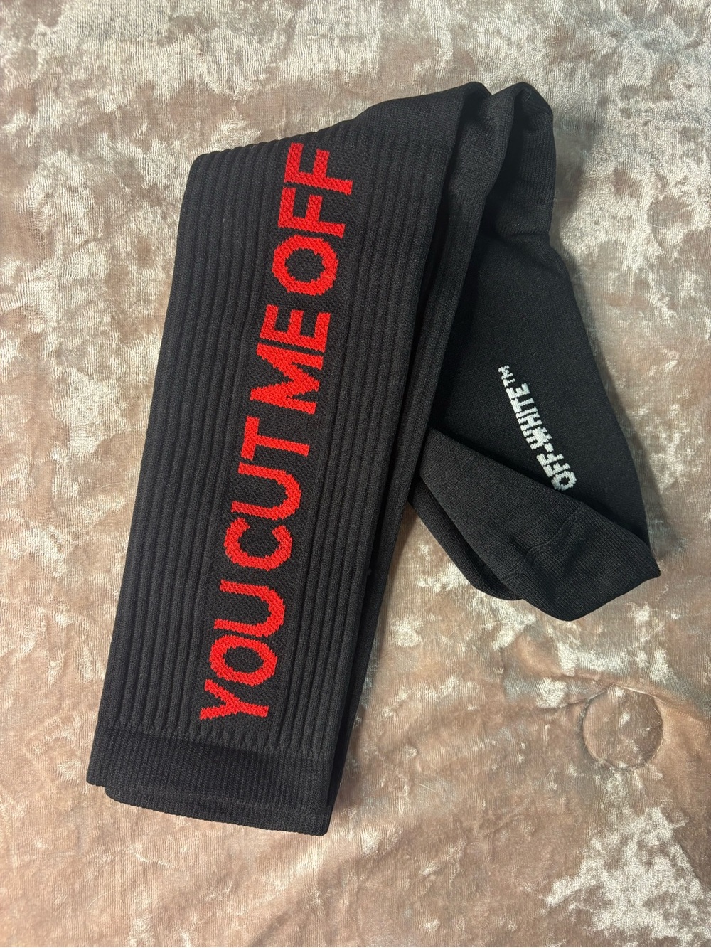 Off-White x MCA “YOU CUT ME OFF” Socks – New w/ Box